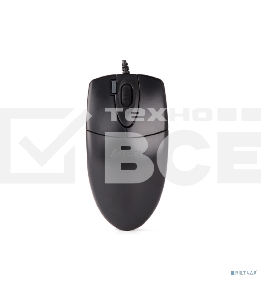 Мышь проводная A4Tech OP-620DS черный, 1000 dpi, USB, кнопки - 4