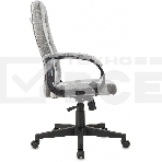 Кресло руководителя Бюрократ CH 002 Fabric Light-19 серый, крестов. пластик, фото8