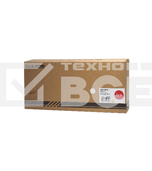 Картридж струйный Sakura 9824B001 (PFI-707Y) для Canon, желтый, 700 мл.