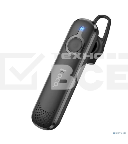 Моно-гарнитура Hoco E63 черный, внутриканальный (моно), Bluetooth, заушное крепление, до 10 ч
