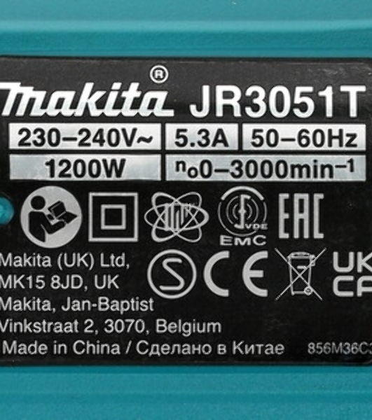 Пила сабельная Makita JR3051TK 198611