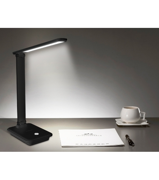 Светодиодная настольная лампа с диммером Ambrella light DE503 BK черный LED 3000-6400K 9W