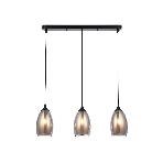 Светильник Ambrella light TR3537/3 BK/SM/FR черный/дымчатый/белый матовый E27/3 max 40W 640*120*820, фото4