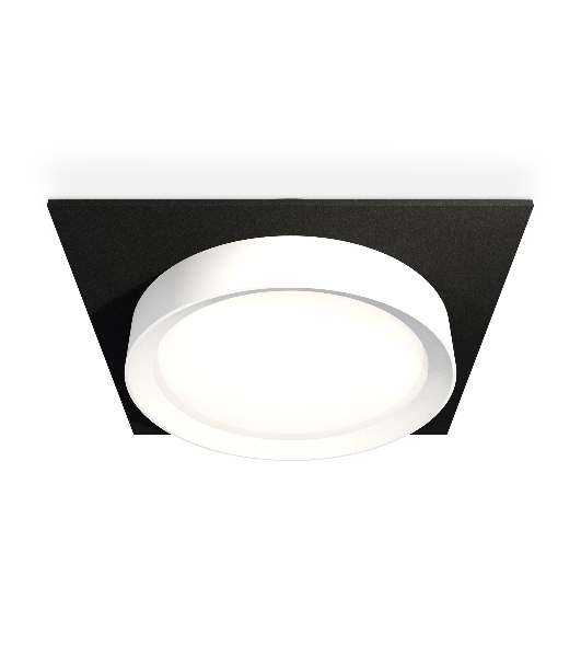 Комплект встраиваемого светильника Ambrella light XC8062001 SBK/SWH черный песок/белый песок GX53 (C8062, N8112)