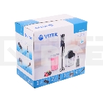 Блендер Vitek VT-3415 (B) погружной, 800 Вт, Эргономичны дизайн, Прорезиненный корпус., фото3