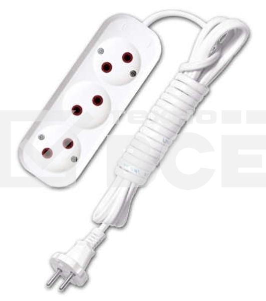 Удлинитель 3х3м без заземл. 6А IP20 У6-639 ШВВП 2х0.75 UNIVersal 9631933