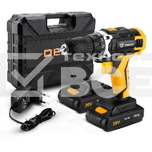 Дрель-шуруповерт Deko DKCD20FU-Li 063-4093, Аккумуляторная, 20 В, Кейс
