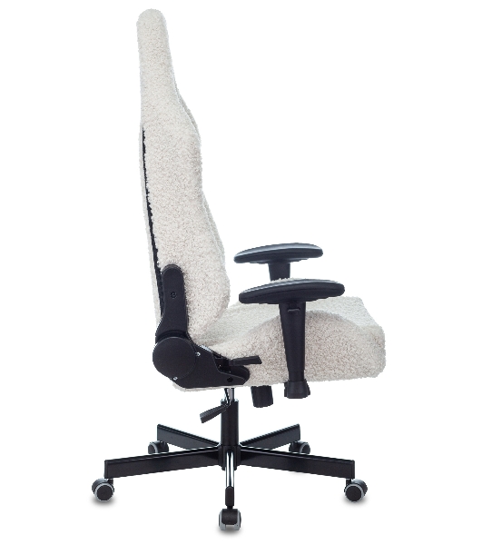 Кресло игровое Knight T1 молочный экомех с подголов. крестовина металл