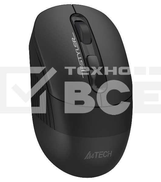 Мышь беспроводная A4Tech Fstyler FB10C черный, 2000 dpi, радиоканал, Bluetooth, USB, кнопки - 4