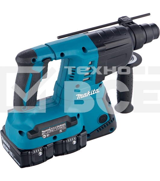 Перфоратор MAKITA DHR263RF4SDS+ 36В для 2-х акк 18В 4х3Ач LI-ION 3реж 2.5Дж 0-4800у/м 4.7кг кейс