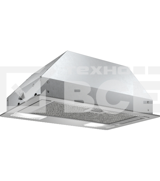 Встраивамая вытяжка Bosch DLN52AC70, производительность до 302 м3/ч., 2 мотора, 3 ступен и + интенсивный режим, LED-освещение (2 х 2,15 Вт), ползунковый переключатель