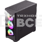 Компьютерный корпус mATX, без блока питания Gamemax Destroyer TGB mATX case, black, w/o psu, w/1xUSB3.0+2xUSB2.0, Combo Audio, w/3x12cm ARGB front fan (1xFN-12A-M6I, 2xFN-12A-S6I), w/1x12cm ARGB rear fan (FN, фото8