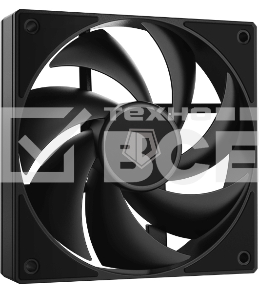 Вентилятор для корпуса ID-Cooling AF-125-K черный, 120 мм, 2000 об/мин, 29.85 дБ, 4 pin