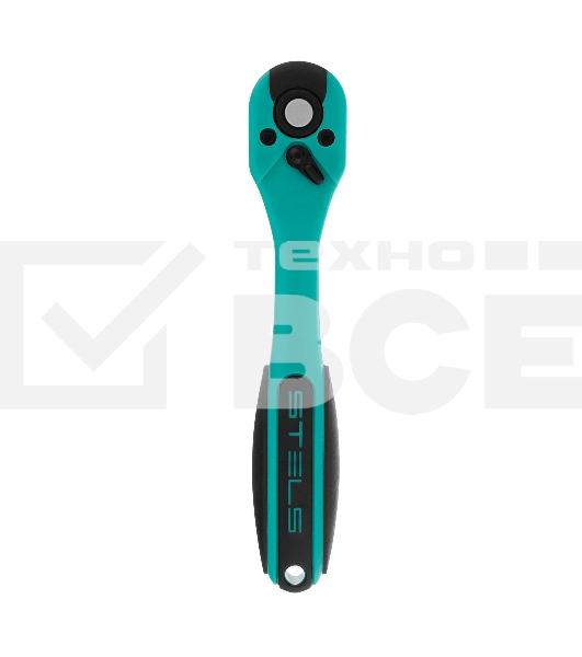 Ключ-трещотка Stels 1/4, 72 зуба, с быстрым сбросом, CrV, 2-х ком. рукоятка