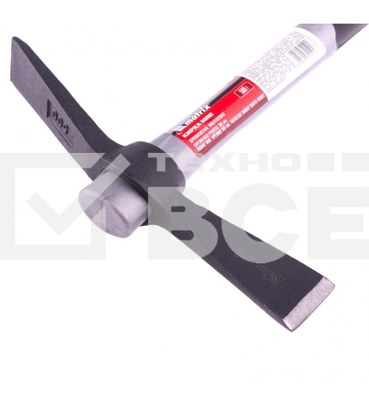Кирка MATRIX 21826 mini двухплоскостная 500 г фибергласовая обрезиненная рукоятка 385мм