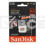Флеш карта microSD 64Gb SanDisk microSDXC Class 10 UHS-I A1 C10 V30 U3 Extreme 170Mb/s, фото4