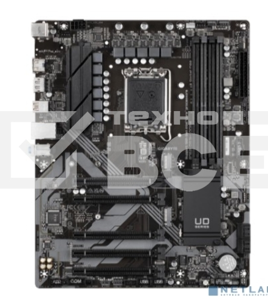 Материнская плата Gigabyte B760 DS3H DDR4, LGA 1700, Intel B760, 4xDDR4, 4xSATA, 2xM.2, 1xPCIe 4.0 x16, 4xPCIe 3.0 x1, 1xHDMI, 1xDP, 1x 1Gb LAN, 1xUSB 3.2 Gen 2, 1xUSB 3.2 Gen 2x2, 4xUSB 2.0, 3x3.5 мм, 7.1, ATX