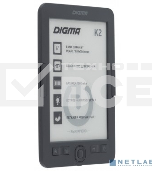 Электронная книга Digma K2 6