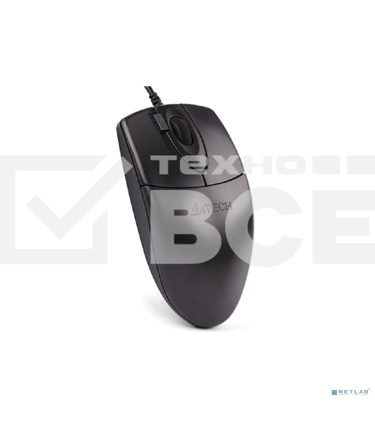 Мышь проводная A4Tech OP-620DS черный, 1000 dpi, USB, кнопки - 4