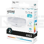 Лампа светодиодная Gauss Elementary 13Вт цок.:GX53 таблетка 220B св.свеч.бел.нейт. Tablet (упак.:10шт) (83823), фото4