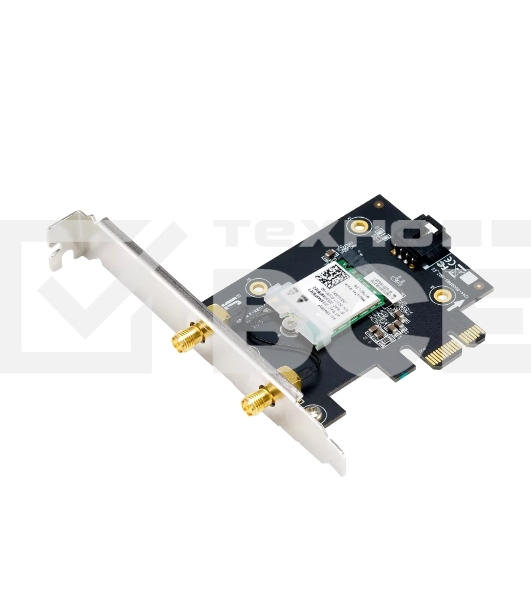 Сетевой адаптер ASUS PCE-AX1800 WIFI 802.11ax, 2402 + 574Mbpsб PCI-E Adapter, 2 антенны; 90IG07A0-MO0B00