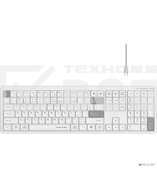 Клавиатура беспроводная A4Tech Fstyler FBX55C Bluetooth,USB,радиоканал белый