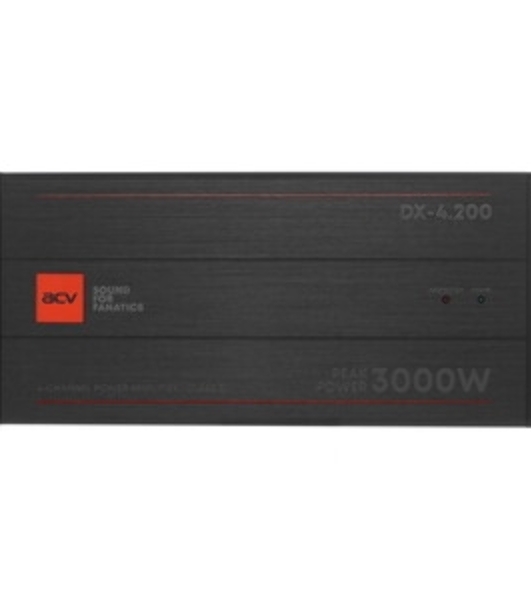 Усилитель автомобильный ACV DX-4.400 V4 4*400Вт/4-3-2 канал/4-2 Ом/HPF/LPF/BP/BassBoost/High Input/D class