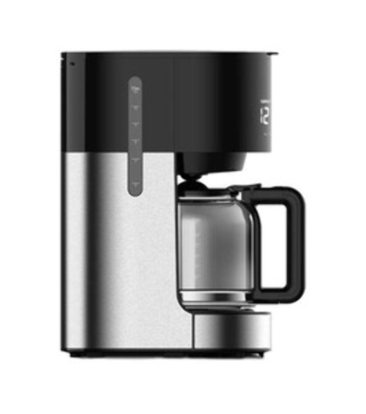 Кофеварка капельнаяBQ CM1001 черный-стальной, исп. кофе -молотый, 1.5 л, 900 Вт.