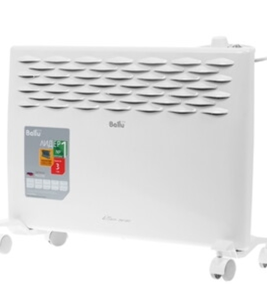 Конвектор электрический Ballu Ettore BEC/ETMR-1500 белый, 1500 Вт, 20 м2, термостат