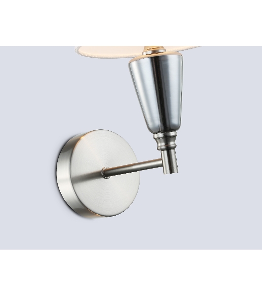 Настенный светильник Ambrella light LH75259 SN/FR сатин никель/белый матовый E14 max 40W 210*160*325