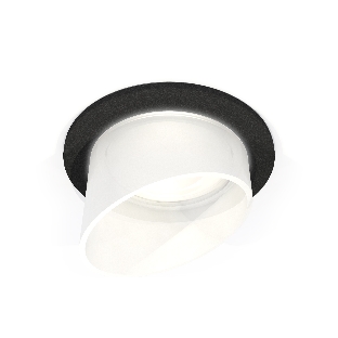 Комплект встраиваемого светильника Ambrella light XC6513068 SBK/FR черный песок/белый матовый MR16 GU5.3 (C6513, N6256)