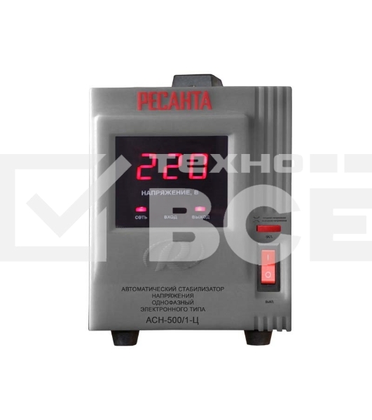 Стабилизатор напряжения Ресанта АСН-500/1-Ц 63/6/1