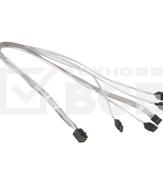 Кабель SuperMicro CBL-SAST-0631 cross-over HDmSAS to 4xSATA 55cm