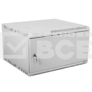 Шкаф настенный ЦМО ШРН-Э-9.500.1 9U 600x520мм пер.дв.стал.лист несъемные бок.пан. серый