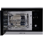 Встраиваемая микроволновая печь Kuppersberg HMW 655 X / электронное управление, мощность микроволновой печи 800 Вт, мощность  кварцевого гриля 1000 Вт, 5 уровней мощности, функция кварцевый гриль, функция автоматического разморажив, функция ручного размораживания, многофункциональный таймер, часы, внутренняя поверхность из нержавеющстали, блокировка от детей, объем микроволновой печи: 18 л, фото2