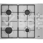 Встраиваемая газовая варочная поверхность Beko HIGG 641C3 SX, Нержавеющая сталь, фото 1