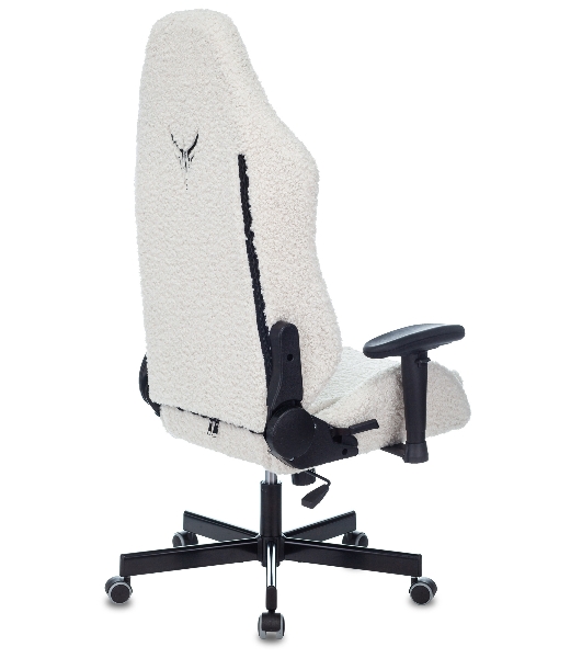 Кресло игровое Knight T1 молочный экомех с подголов. крестовина металл