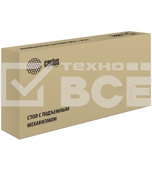Стол Cactus CS-ED-WWT столешница МДФ белый, каркас белый