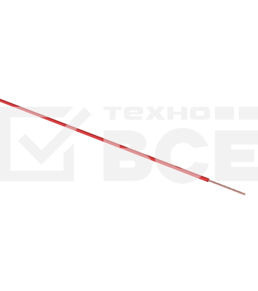 Провод автомобильный ПГВА/ПВАМ Rexant 1х0,50 мм красный, мини-бухта 5 метров