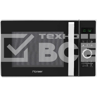 Микроволновая печь Pioneer MW356S белый, 23 л, 800 Вт, переключатели - сенсор/поворотный механизм