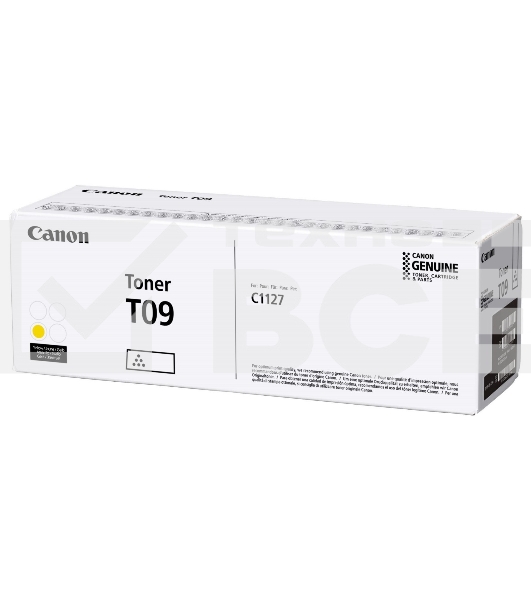 Тонер Canon T09 YL 3017C006 желтый туба для копира i-SENSYS X C1127iF, C1127i, C1127P