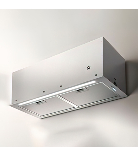 Встраиваемая вытяжка 52 см, 800 м3/ч, отвод/рециркуляция, серый цвет