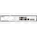 Коммутатор Managed L2 Switch 8x1000Base-T, 2x1000Base-X SFP, RJ45 Console, 19