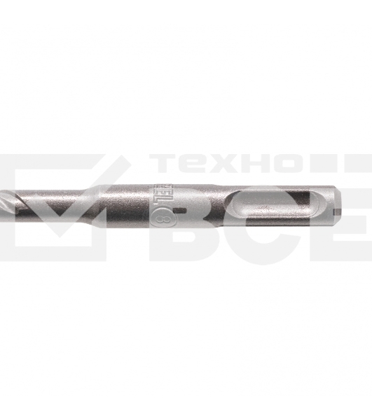 Бур по бетону, двойная спираль, Cobalt W-tip, 8x160 мм, SDS PLUS Denzel
