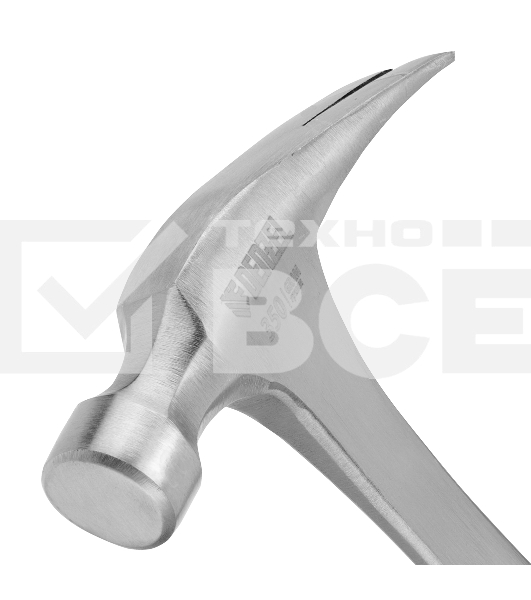 Молоток-гвоздодер Denzel 350 г, цельнометаллический, двухкомпонентная рукоятка