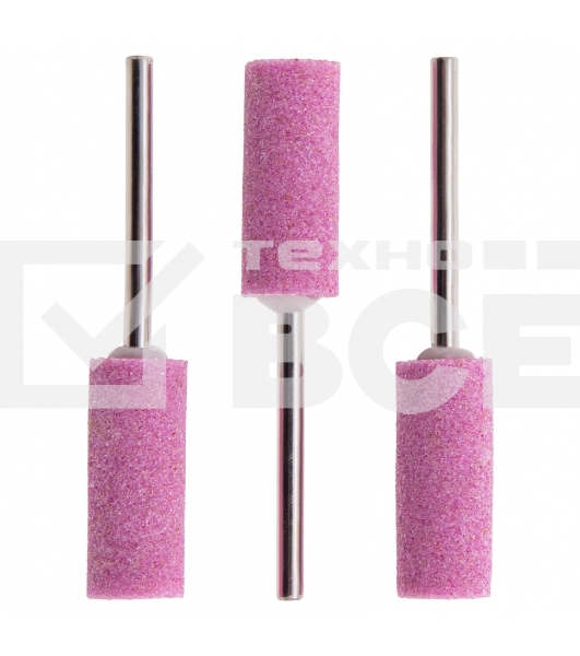 Шарошка абразивная Matrix, цилиндр удлин., 10 x 25 мм, хвостовик 3 мм, F80, 3шт.