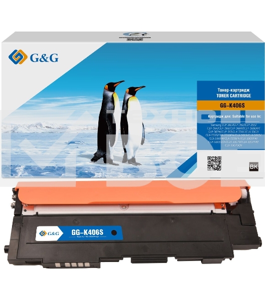 Картридж лазерный G&G GG-K406S черный (1500 стр.) для Samsung CLP-360/362/363/365/367/368, CLX-3300/3302/3303/3304/3305/3307