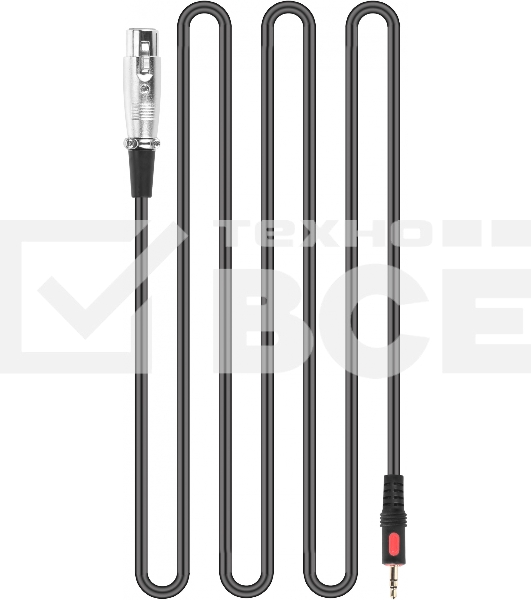Микрофон проводной Оклик SM-600G 2.5м черный