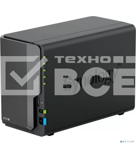 СХД настольное исполнение SYNOLOGY 2BAY NO HDD DS224+