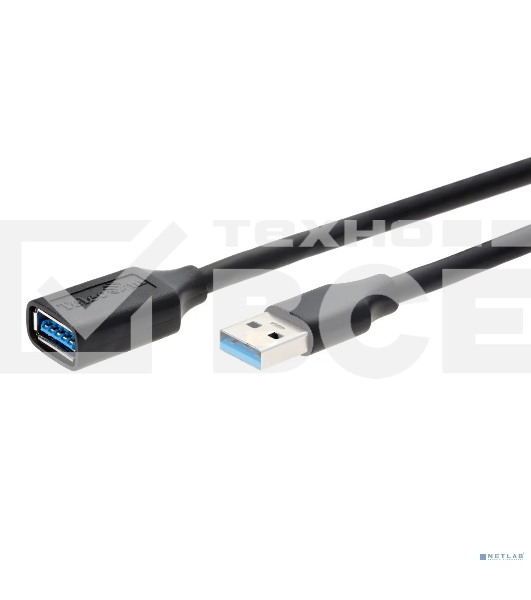 Кабель удлинительный USB3.0 Am-Af 1.8m Telecom черный (TUS708-1.8M)